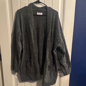 Old Navy Charcoal Open-Front Cardigan